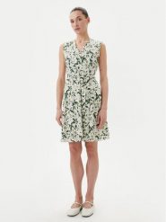 Weekend Max Mara Sukienka letnia Osiris 2515621022650 Zielony Regular Fit. Zielone sukienki damskie Weekend Max Mara, na lato, l, bez wzorów, z bawełny, bez kołnierzyka, bez ramiączek. Za 569.99 zł.