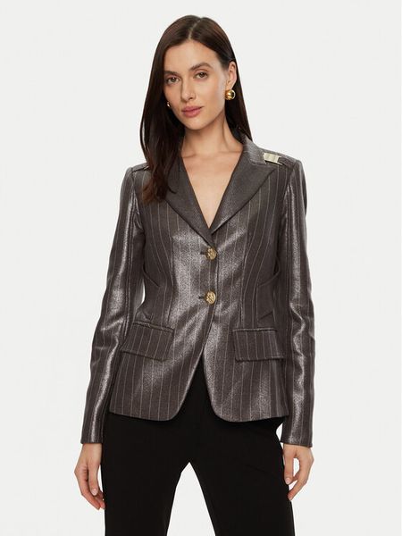 Babylon Marynarka E00285 Szary Regular Fit. Szare żakiety damskie Babylon, bez wzorów, z syntetyku. Za 849.00 zł.