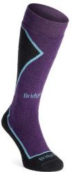 Skarpety narciarskie damskie Bridgedale Ski MW Plus - dark purple 35 - 37. Fioletowe skarpety damskie Bridgedale, bez wzorów. Za 285.94 zł.