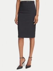 Elisabetta Franchi Spódnica ołówkowa GO-223-66E2-V320 Czarny Slim Fit. Czarne spódnice damskie Elisabetta Franchi, bez wzorów, z syntetyku, ołówkowe. Za 1,369.00 zł.