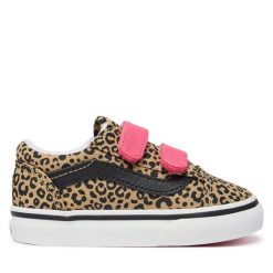 Tenisówki Vans. Brązowe trampki i tenisówki dziewczęce Vans, bez wzorów, bez zapięcia. Za 219.99 zł.