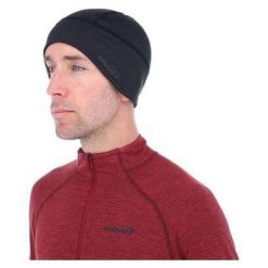 Czapka do biegania Inov-8 Running Beanie - black. Czarne czapki i kapelusze damskie Inov-8, bez wzorów, sportowe. Za 65.99 zł.
