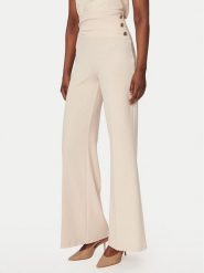 Rinascimento Spodnie palazzo CFC0020264002 Beżowy Flare Fit. Brązowe spodnie materiałowe damskie Rinascimento, m, bez wzorów, z materiału. Za 499.99 zł.