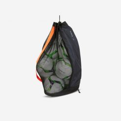 Torba na 8 piłek. Czarne torby i plecaki dziecięce KIPSTA, z materiału. Za 69.99 zł.