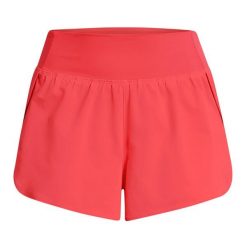 Spodenki treningowe damskie Under Armour Flex Woven 2in1. Czerwone szorty sportowe damskie Under Armour, xs, bez wzorów, sportowe, na fitness i siłownię. Za 149.99 zł.