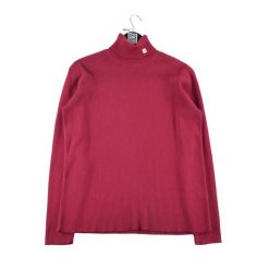 Second life - Sweter damski z golfem czerwony - Jak nowy. Czerwone swetry damskie Ralph Lauren, s, bez wzorów, z materiału, sportowe, bez kołnierzyka, bez ramiączek, bez kaptura. Za 127.76 zł.