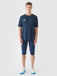 4F Spodenki treningowe męskie - granatowe XXL. Niebieskie krótkie spodenki sportowe męskie 4f, m, bez wzorów, z dzianiny, na fitness i siłownię. W wyprzedaży za 89.99 zł.