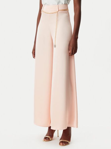 Rinascimento Spodnie materiałowe CFC0122582003 Różowy Regular Fit. Czerwone spodnie materiałowe damskie Rinascimento, m, bez wzorów, z materiału. Za 269.99 zł.