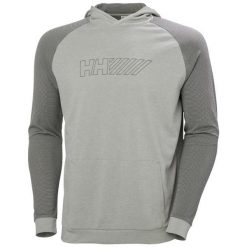 Bluza z kapturem Helly Hansen Lifa Tech Lite. Szare bluzy męskie Helly Hansen, na lato, m, bez wzorów, z materiału, z kapturem. Za 385.00 zł.