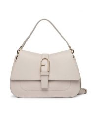 Furla Torebka Flow M WB00996 BX2045 BG 4556S Écru. Białe torebki do ręki damskie Furla, bez wzorów, ze skóry, bez dodatków. Za 1,859.00 zł.
