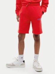 Tommy Hilfiger Szorty sportowe KB0KB10242 Czerwony jasny Regular Fit. Czerwone szorty dla chłopców Tommy Hilfiger, bez wzorów, z bawełny, sportowe. Za 189.99 zł.