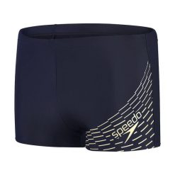 Spodenki kąpielówki męskie Speedo Medley Logo Aquashort. Czarne kąpielówki dla chłopców Speedo, bez wzorów, z elastanu, krótkie. Za 88.99 zł.
