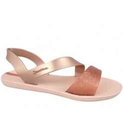 Buty do chodzenia damskie Ipanema Vibe. Brązowe klapki damskie Ipanema, bez wzorów, z materiału, do pływania. Za 73.99 zł.