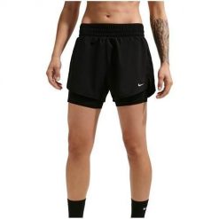 Spodnie treningowe damskie Nike DX6016011BLACKWHITE. Czarne spodnie sportowe damskie Nike, m, bez wzorów, do biegania. Za 332.00 zł.