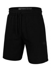Szorty męskie Pitbull dresowe Pique Rockey. Czarne krótkie spodenki sportowe męskie PITBULL, m, bez wzorów, z bawełny, na fitness i siłownię. Za 129.99 zł.