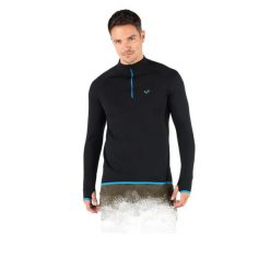 Koszulka turystyczna męska Woolona Halldor z długim rękawem 100% Merino. Czarne koszulki sportowe męskie WOOLONA, m, bez wzorów, bez kołnierzyka, bez ramiączek, trekkingowe. W wyprzedaży za 378.00 zł.