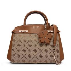 Torebka Guess. Brązowe torebki do ręki damskie Guess, z aplikacjami, bez dodatków. Za 679.99 zł.