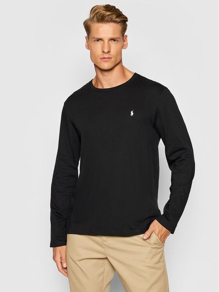 Polo Ralph Lauren Longsleeve Sle 714844759001 Czarny Regular Fit. Czarne bluzki z długim rękawem męskie Polo Ralph Lauren, m, bez wzorów, z bawełny, bez kołnierzyka. Za 269.99 zł.