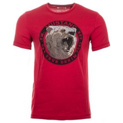 Mustang T-Shirt Męski, L, Czerwony. Czerwone t-shirty męskie Mustang. Za 128.00 zł.
