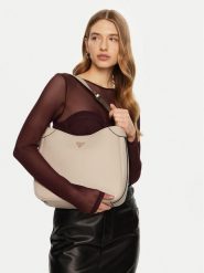 Guess Torebka HWBG95 19020 Kremowy. Białe torebki do ręki damskie Guess, z aplikacjami, ze skóry, bez dodatków. Za 352.99 zł.