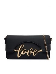 LOVE MOSCHINO Torebka JC4272PP0PKR0000 Czarny. Czarne kopertówki damskie Love Moschino, bez wzorów, ze skóry, bez dodatków. Za 879.99 zł.