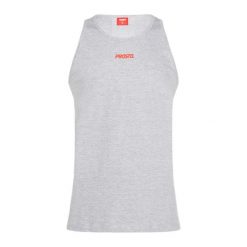 Tank top męski PROSTO Top Triztix. Szare t-shirty męskie Prosto., m, bez wzorów, z bawełny, sportowe, bez kołnierzyka. Za 69.99 zł.