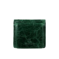 Mały portfel damski Canaletto ze skóry licowej PD1008s257. Zielone portfele damskie bez wzorów, ze skóry. Za 125.00 zł.