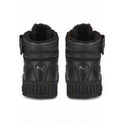 Damskie sneakersy Carina 2.0 Mid Winter PUMA Black Dark Shadow Gray. Czarne obuwie sportowe damskie Puma, bez wzorów, z gumy, trekkingowe. Za 449.00 zł.