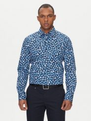 BOSS Koszula Joe 50532881 Niebieski Regular Fit. Niebieskie koszule męskie Boss, m, bez wzorów, z bawełny, bez kołnierzyka, bez ramiączek. Za 269.99 zł.