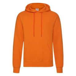 Męska Klasyczna Bluza Z Kapturem. Brązowe bluzy męskie Fruit of the Loom, m, bez wzorów, z kapturem. Za 81.99 zł.