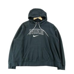 Second life - Bluza z kapturem damska Nike - Jak nowy. Czarne bluzy damskie Nike, m, bez wzorów, z kapturem. Za 106.46 zł.