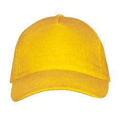 Czapka Z Daszkiem Z 5 Panelami Long Beach. Żółte czapki i kapelusze damskie SOL'S, bez wzorów. Za 29.99 zł.