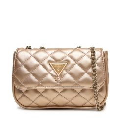 Torebka Guess. Żółte torebki do ręki damskie Guess, z aplikacjami, klasyczne, bez dodatków. Za 269.99 zł.