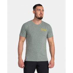 Męski bawełniany t-shirt Kilpi BANDE-M. Żółte koszulki sportowe męskie Kilpi, m, bez wzorów, z bawełny, sportowe, bez kołnierzyka. Za 75.03 zł.