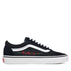 Tenisówki Vans. Czarne trampki i tenisówki damskie Vans, bez wzorów, bez zapięcia. Za 399.99 zł.