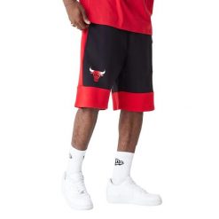 Spodnie sportowe męskie New Era Nba Colour Block Short Bulls. Czarne spodnie sportowe męskie New Era, l, bez wzorów, z bawełny, do koszykówki. Za 199.99 zł.