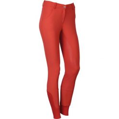 Damskie spodnie do jazdy konnej Harry's Horse TUranga z pełnym lejem. Brązowe spodnie materiałowe damskie HARRYS HORSE, s, z aplikacjami, z elastanu. Za 211.50 zł.