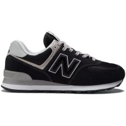 Sneakersy męskie New Balance 574 buty sportowe czarne (ML574EVB). Czarne buty sportowe męskie New Balance, z materiału, bez zapięcia, trekkingowe, New Balance 574. Za 449.00 zł.