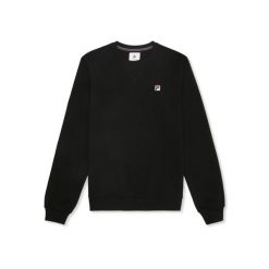 Bluza z okrągłym dekoltem Fila Biella Regular. Czarne bluzy sportowe męskie Fila, s, bez wzorów, z dresówki, bez kaptura. Za 403.95 zł.
