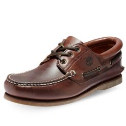 Mokasyny Classic Boat 3 Eye Padded Collar Rozmiar 41 - TB176015214 Brązowy. Brązowe mokasyny męskie Timberland, ze skóry, klasyczne. Za 783.05 zł.