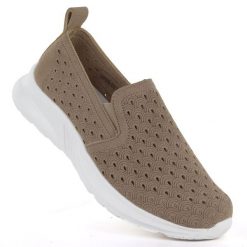 Półbuty damskie wsuwane ażurowe fango NEWS 210. Półbuty damskie NEWS, w ażurowe wzory, ze skóry ekologicznej, sportowe, bez obcasa, bez zapięcia. Za 119.99 zł.