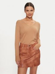 Gant Sweter 4803187 Beżowy Regular Fit. Brązowe swetry damskie GANT, l, bez wzorów, z bawełny, bez kołnierzyka, bez ramiączek, bez kaptura. Za 359.99 zł.