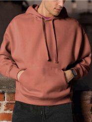 Bluza comfort - pomarańczowy. Brązowe bluzy męskie Sinsay, l, bez wzorów, bez kaptura. Za 39.99 zł.