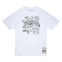 Koszulka San Antonio Spurs Blank Traditional. Białe koszulki sportowe męskie Mitchell & Ness, bez wzorów, bez kołnierzyka, bez ramiączek, do koszykówki. Za 213.50 zł.