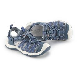 Sandały damskie turystyczne z zakrytym noskiem Alpine Pro Korema. Niebieskie sandały damskie Alpine Pro, bez wzorów, bez obcasa, bez zapięcia. Za 299.00 zł.