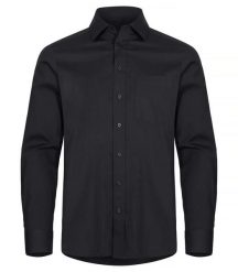 Clique Stretch Shirt L/S - koszula z długim rękawem elastyczna. Czarne koszule męskie CLIQUE, l, bez wzorów, z bawełny, bez kołnierzyka, bez ramiączek. Za 189.57 zł.
