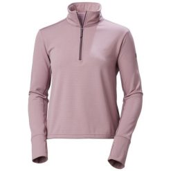 Bluza damska Helly Hansen Versalite Cinched Fleece. Fioletowe bluzy damskie Helly Hansen, bez wzorów, z polaru, bez kaptura. Za 320.00 zł.