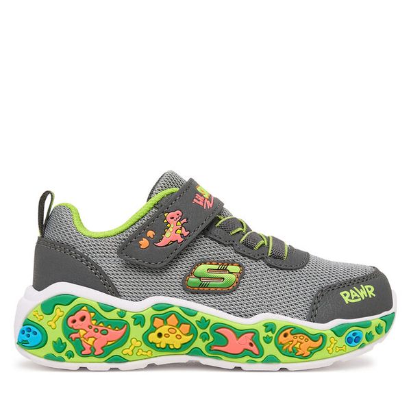 Sneakersy Skechers. Szare trampki i tenisówki chłopięce Skechers, bez wzorów, bez zapięcia. Za 126.99 zł.