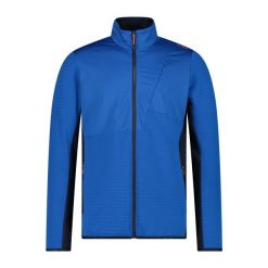 Polar zapinany na zamek błyskawiczny CMP. Niebieskie bluzy męskie CMP, bez wzorów, z polaru, bez kaptura. Za 349.40 zł.