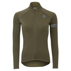 Thermo Jersey LS Essential Women. Zielone koszule damskie AGU, bez wzorów, z jersey, bez kołnierzyka, bez ramiączek. Za 504.00 zł.